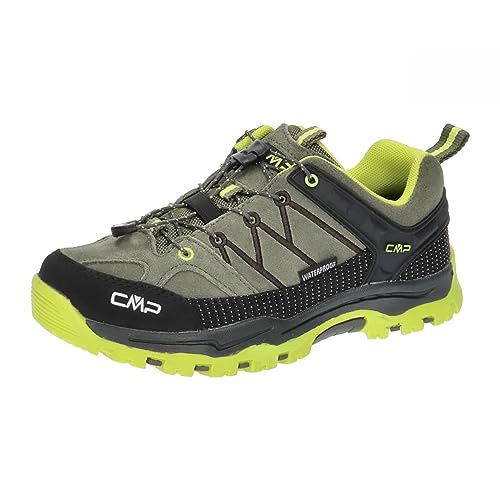 CMP Kinder Trekking Schuhe Rigel Low WP 3Q13244J Kaki-Acido 41 von CMP