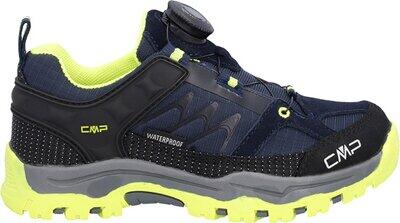 CMP Kinder Trekkinghalbschuhe KIDS KIRUNA FIGTO TREKKING SHOES WP B.BLUE-YELLOW FLUO - Gr. - 35 von CMP