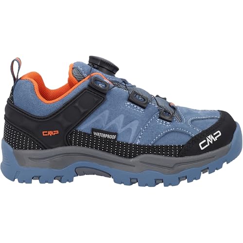 CMP Kinder Trekkingschuhe Kids Kiruna FITGO Trekking 3Q56764 Bluestone-Arancio 32 von CMP