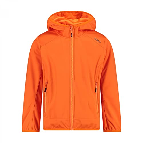 CMP Unisex Kinder Leichte Softshelljacke für Kinder Softshelljacke Kokon-Mantel, Orange, 116 von CMP