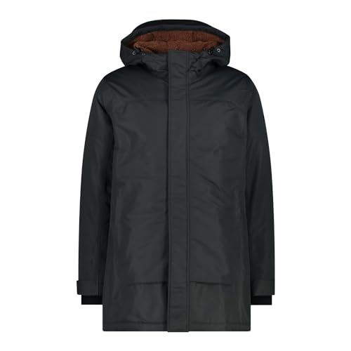 CMP M Parka Fix Hood Grau - Wasserdichter warmer Herren Parka, Größe 48 - Farbe Antracite von CMP