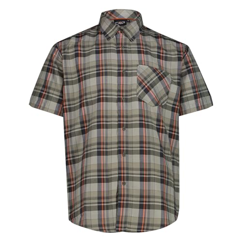 CMP MAN Shirt SAGE-Antracite-RUGGINE - 50 von CMP