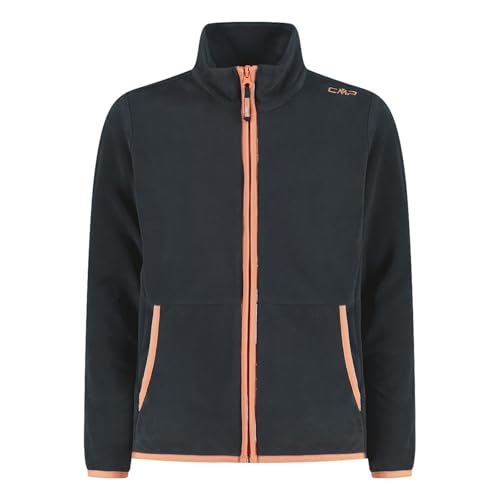 CMP Mädchen Fleecejacke Midlayerjacke Jacke Kid Jacket, Farbe:Anthrazit, Artikel:-U423 Anthracite, Größe:128 von CMP