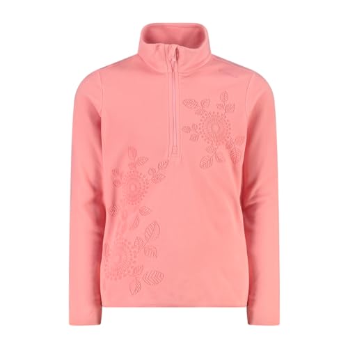 CMP Mädchen Fleecepullover Funktionsshirt Half Zip Second Layer Kid G Sweat Arctic Fleece, Farbe:Rosa, Größe:140, Artikel:-B634 Pesca von CMP
