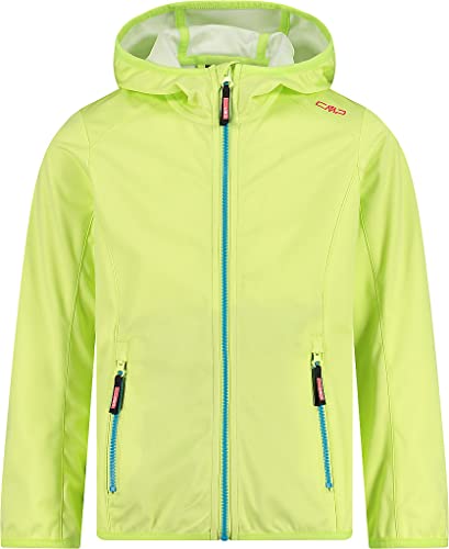 CMP Mädchen Fixed Hood Softshelljacke, Citric, 164 von CMP