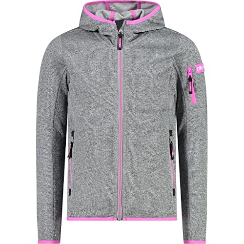 CMP Mädchen Technology Softshelljacke mit ClimaProtect WP 7.000 Technologie, Girl, Gloss-Erdbeere, 92, eisbeton, 128 von CMP