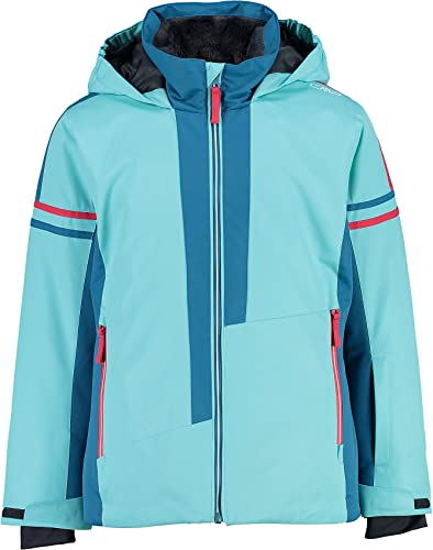 CMP Mädchen Twill Jacke Full Zipped Snowsuit, Aqua (blau), 116 von CMP