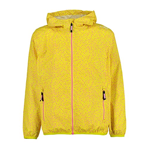 CMP - Kinder-Regenjacke mit fester Kapuze, Zitrone, 164 von CMP