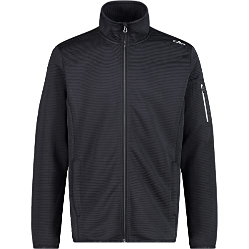 CMP Herren 33E6557 Unlimitech Fleece mit durchgehendem Reißverschluss, bluesteel, anthracite, 52 von CMP