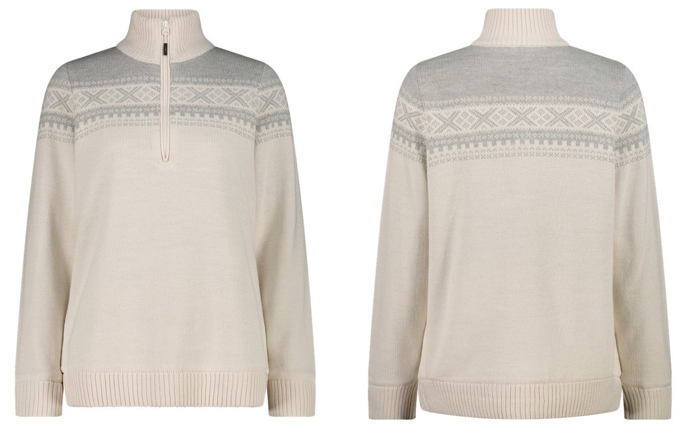 CMP Norwegerpullover CMP Damen Pullover Woman Sweat Knitted WP mit Wind Protect Membrane von CMP