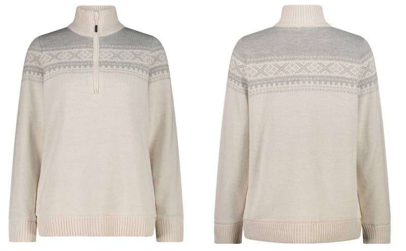 CMP Norwegerpullover CMP Damen Pullover Woman Sweat Knitted WP mit Wind Protect Membrane von CMP