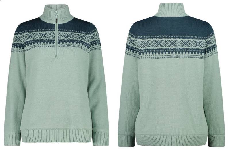 CMP Norwegerpullover CMP Damen Pullover Woman Sweat Knitted WP mit Wind Protect Membrane von CMP