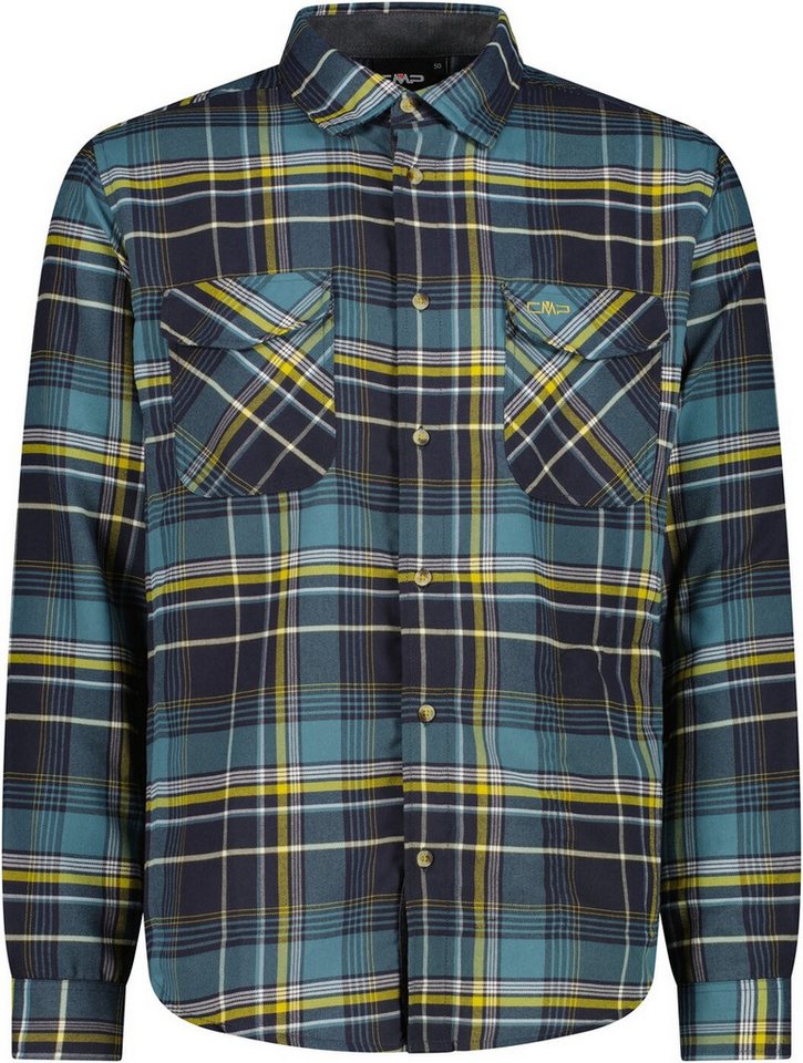 CMP Outdoorhemd MAN SHIRT ANTRACITE-GOLD GREEN-NILO von CMP