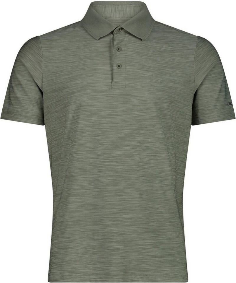 CMP Poloshirt Herren-Poloshirt in Melange-Stretch-Jersey-Gewebe in lockerer Passform von CMP
