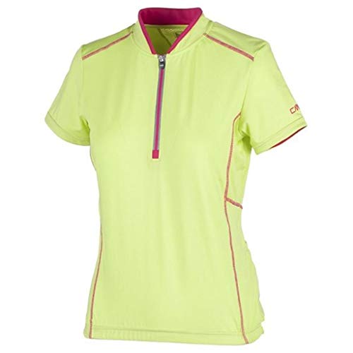 CMP RADTRIKOT SPORTOBERTEIL FAHRRADSHIRT GRÜN NEON DRYFUNCTION STRETCH 3C95776 (44) von CMP