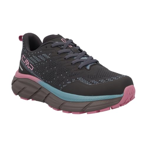 CMP RAHMSY Wasserdichte Multifunktionsschuhe für Damen - Leichte Strick-Sneaker mit FullOn Grip Sohle & Gepolsterter Innensohle, Piombo-Pfingstrose, 39.5 EU von CMP