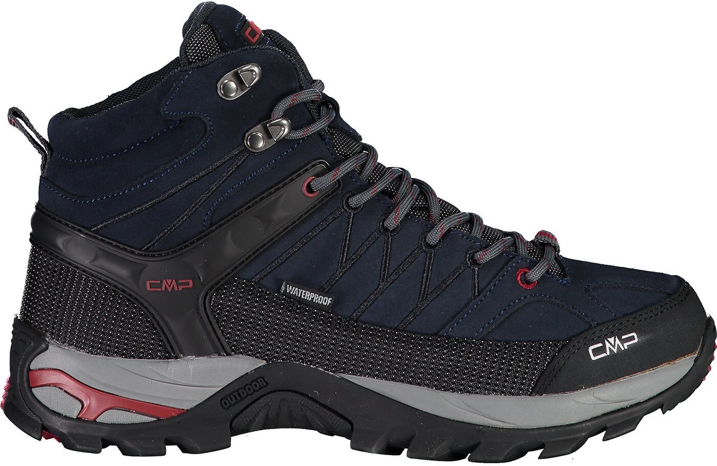 CMP RIGEL MID TREKKING SHOES WP ASPHALT-SYRAH Trekkingschuh von CMP