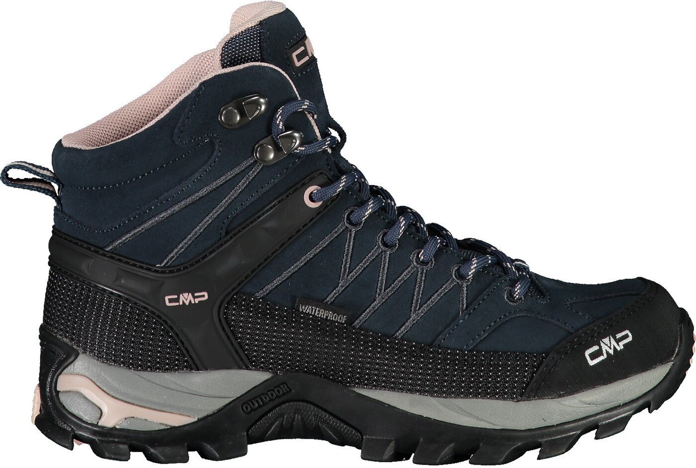 CMP RIGEL MID WMN TREKKING SHOES WP ASPHALT-ANTRACITE-ROSE Trekkingschuh von CMP