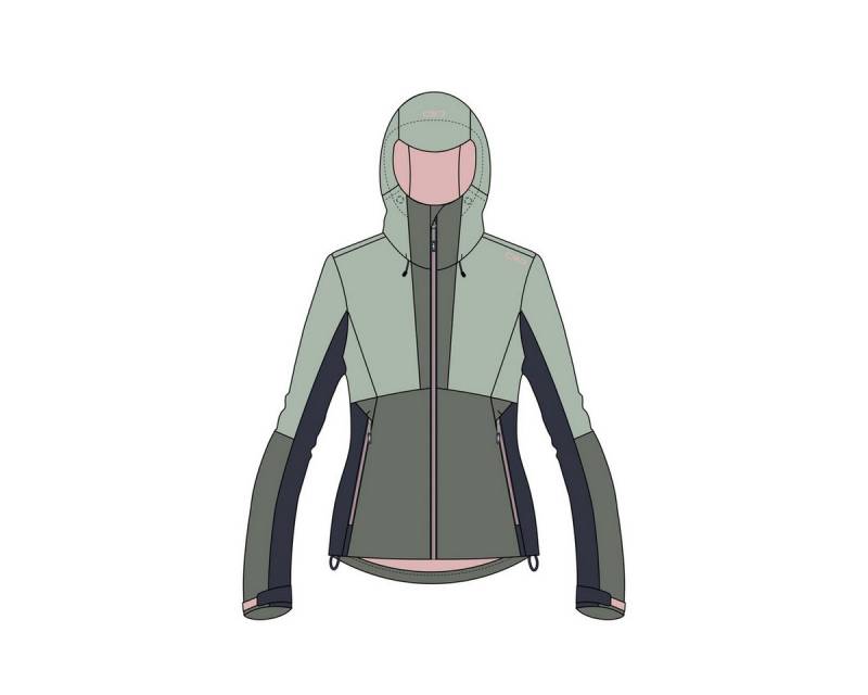CMP Regenjacke CMP Damen Jacke WOMAN JACKET FIX HOOD 34Z6526 von CMP
