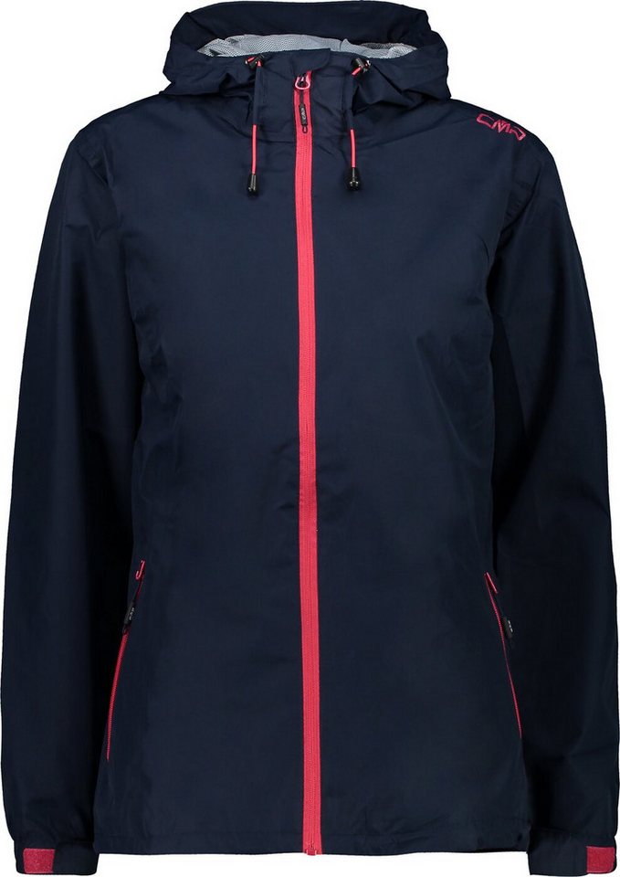 CMP Regenjacke CMP Damen Regenjacke WOMAN JACKET FIX HOOD BLACK BLUE NOS von CMP