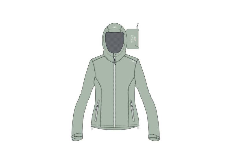 CMP Regenjacke CMP Mädchen Regenjacke Fix Hood 39X7985 von CMP