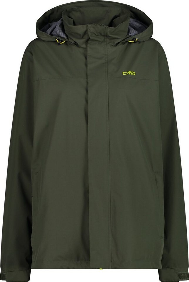 CMP Regenjacke MAN JACKET SNAPS HOOD OIL GREEN von CMP