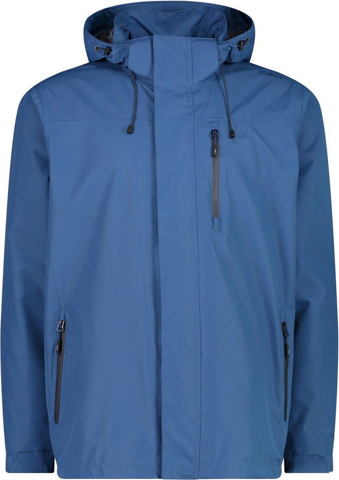 CMP Regenjacke MAN JACKET ZIP HOOD WITH VENTILATIO DUSTY BLUE von CMP