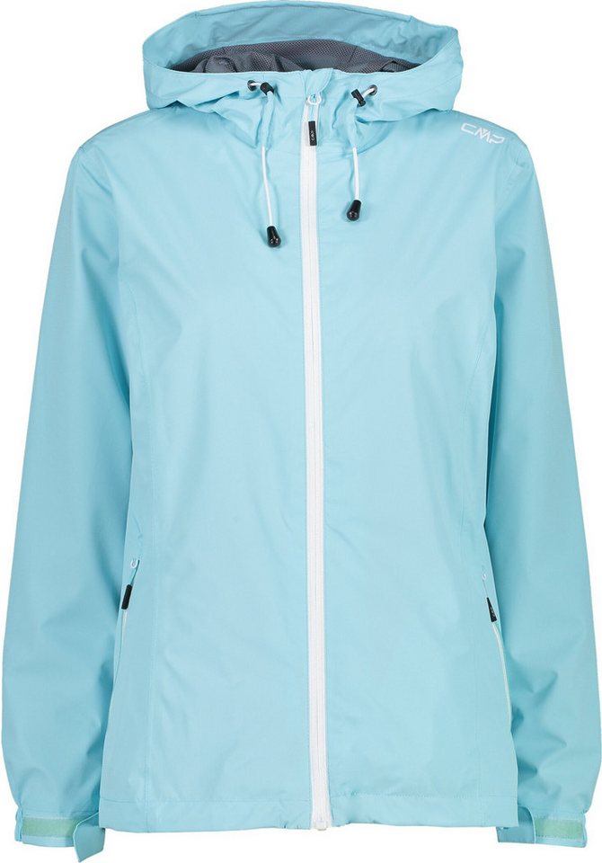 CMP Regenjacke WOMAN JACKET FIX HOOD ACQUA von CMP