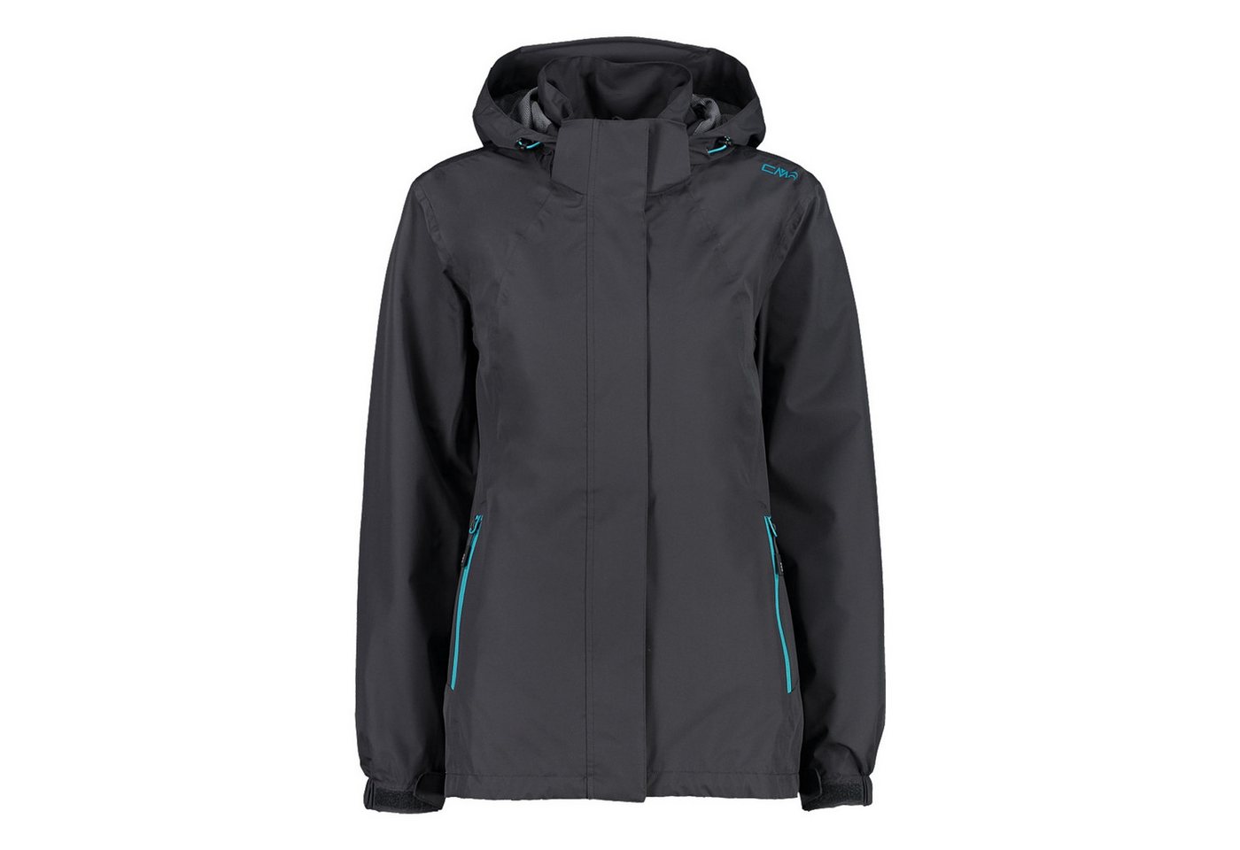 CMP Regenjacke Woman Jacket Zip Hood with Ventilation mit abnehmbarer Kapuze von CMP