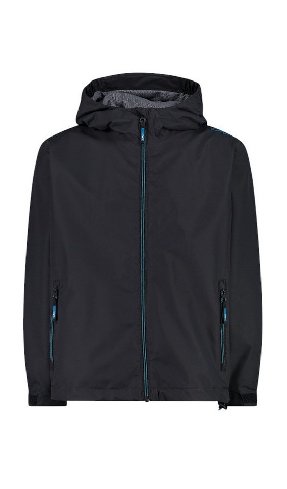 CMP Regenjacke aus Ripstop mit Kapuze (wasserdicht) anthrazitgrau Kinder von CMP