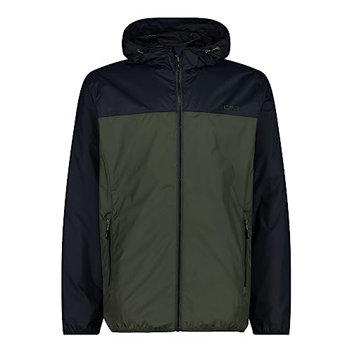 CMP - Regenjacke für Herren mit Kapuze, Ölgrün, 52 von CMP