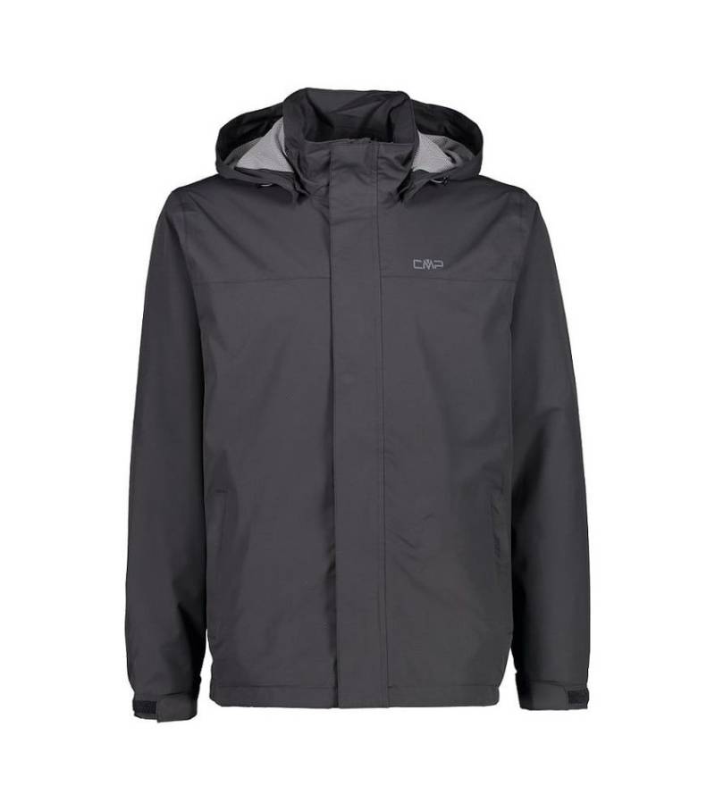 CMP Regenjacke mit Kapuze SNAPS (winddicht, wasserdicht) anthrazitgrau Herren von CMP