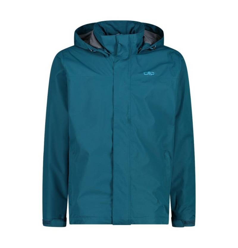 CMP Regenjacke mit Kapuze SNAPS (winddicht, wasserdicht) dunkelgrün Herren von CMP