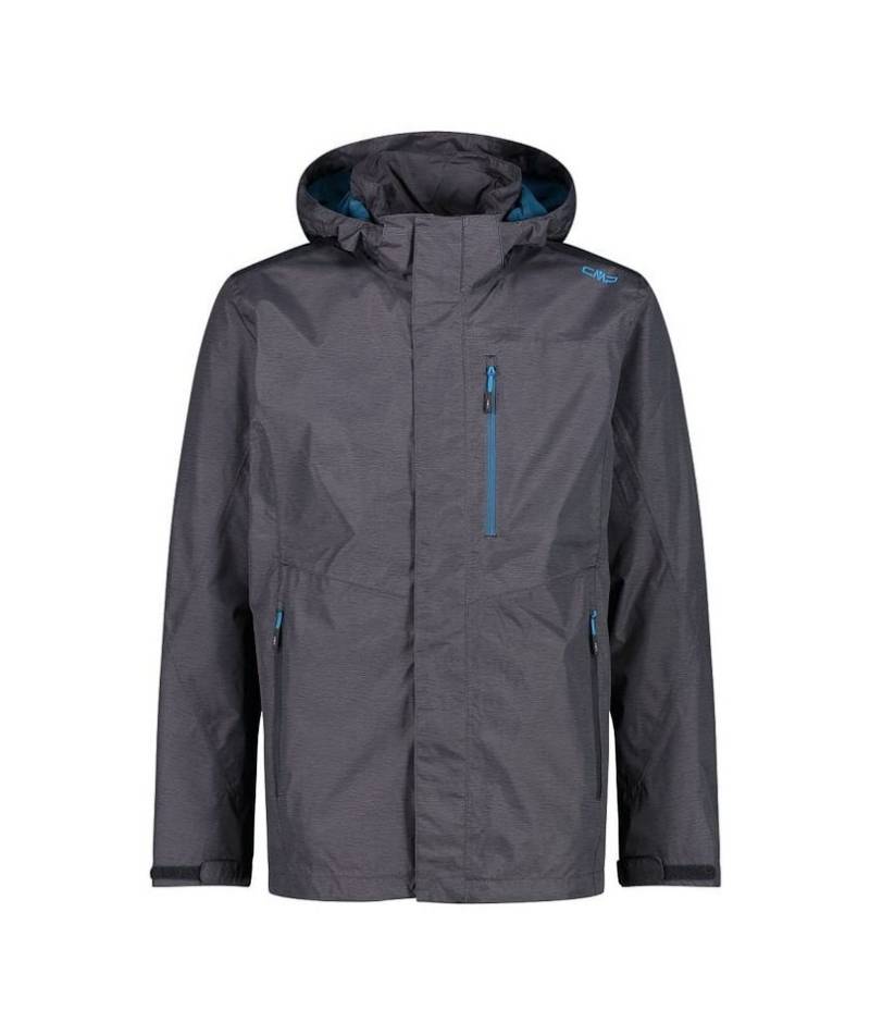 CMP Regenjacke mit abnehmbarer Kapuze 2022 anthrazit Herren von CMP