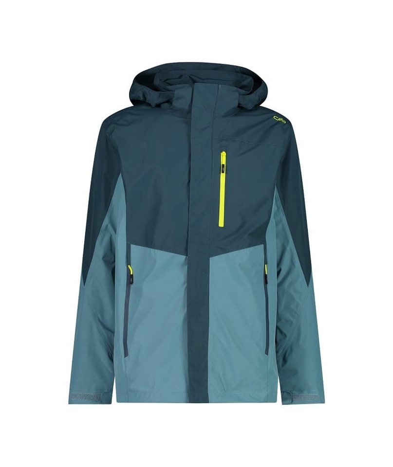CMP Regenjacke mit abnehmbarer Kapuze petrolblau Herren von CMP