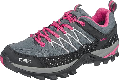 CMP Rigel 3Q54456 Damen Low Trekking Schuhe WP, grau (Grey-Fuxia-Ice 103Q), 38 EU von CMP