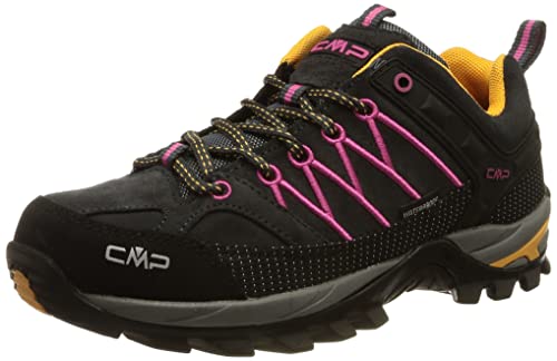 CMP Rigel Low Wmn Trekking Shoes Wp Damen Wanderschuhe, Anthracite Bougainvillea, 37 EU von CMP