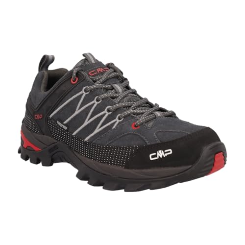 CMP Rigel Herren Low Waterproof Wanderschuhe - Wildleder Trail Schuhe mit Knöchelstütze & All-Terrain Grip Designed in Italy, Titanio-Ferrari, 45 EU CMP Rigel Herren Low Waterproof Wanderschuhe - Wildleder Trail Schuhe mit Knöchelstütze & All-Terrain Grip Designed in Italy, Titanio-Ferrari, 45 EU von CMP