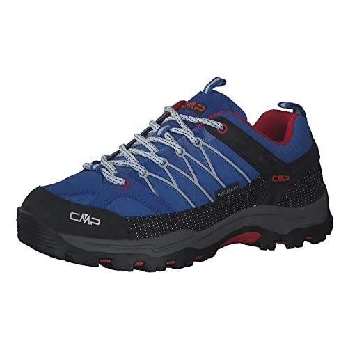 CMP Jungen Rigel Low Trekking Shoe Wp Walking Schuh, Cobalto Stone Fire, 38 EU von CMP