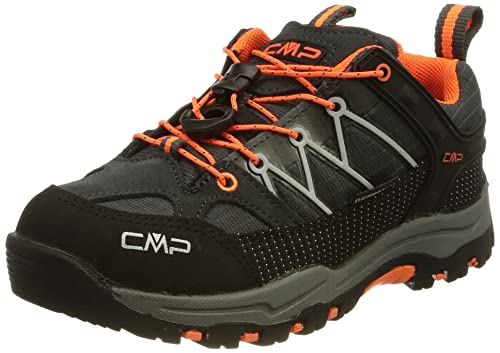 CMP Rigel Low Trekking Wp Walking Shoe, Antracite-Flash Orange, 39 EU, 3Q54554J von CMP