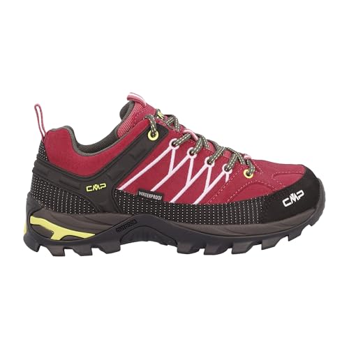 CMP Rigel Low Wmn Trekking Shoes Wp Damen Wanderschuhe, Pfingstrose Apfel, 37 EU von CMP