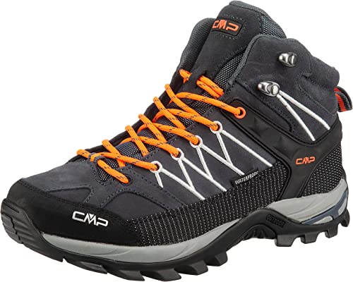 CMP - Rigel Mid Trekking Shoes Wp, Antracite-Flash Orange, 43 von CMP