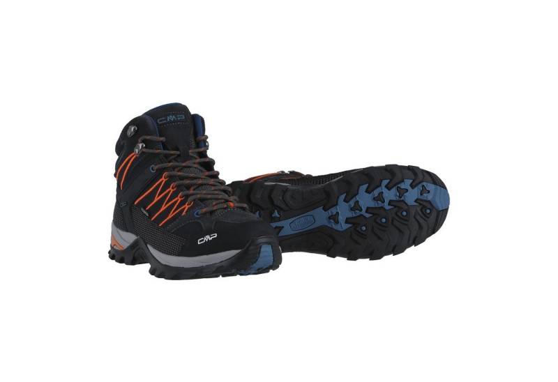 CMP Rigel Mid Trekking WP (Trekking, wasserdicht) dunkelgrau/orange Herren Wanderschuh von CMP