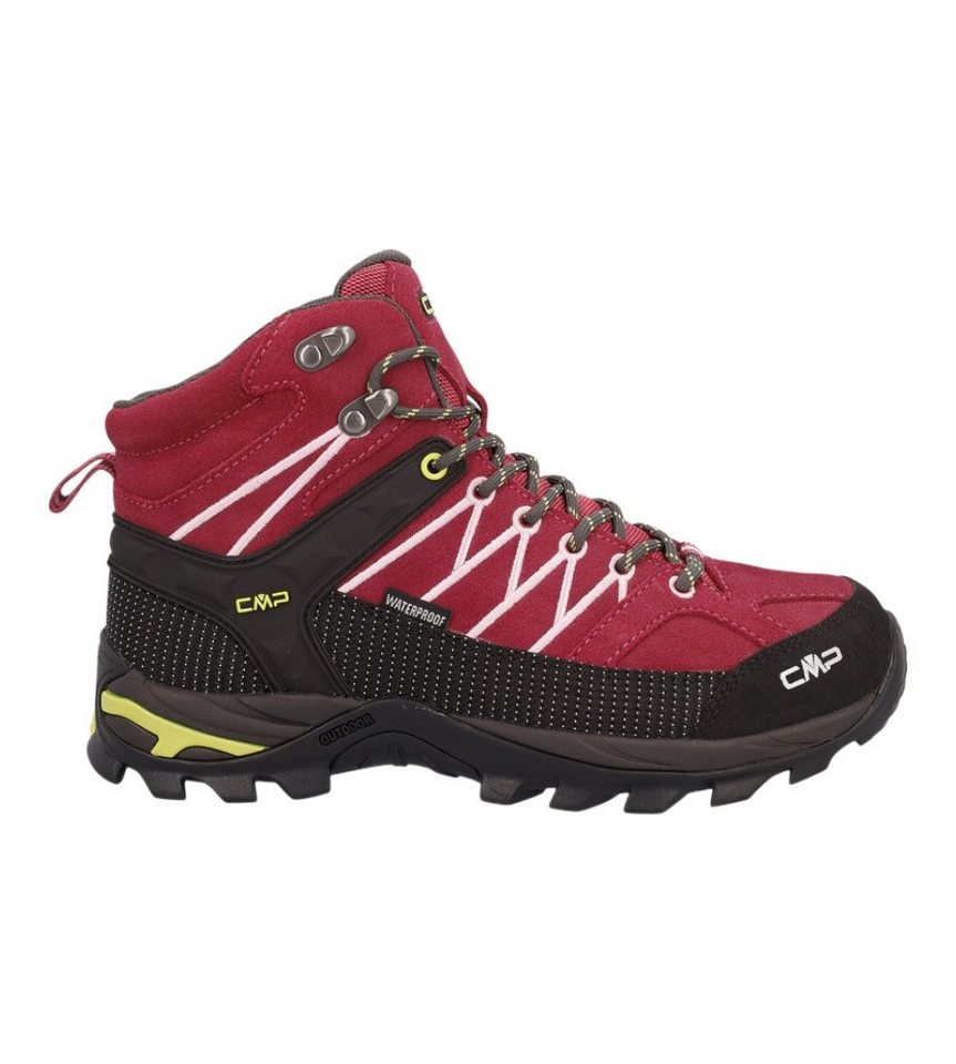 CMP Rigel Mid WP (Trekking, wasserdicht) rot/schwarz Damen Wanderschuh von CMP