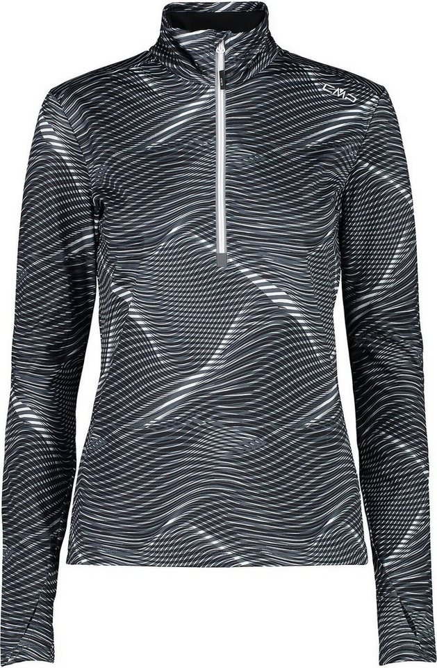 CMP Rollkragenpullover WOMAN SWEAT NERO-TITANIO von CMP