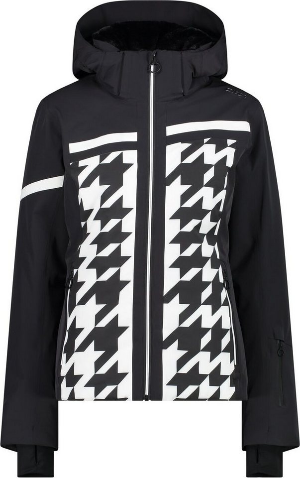 CMP Skijacke WOMAN JACKET ZIP HOOD NERO-BIANCO von CMP