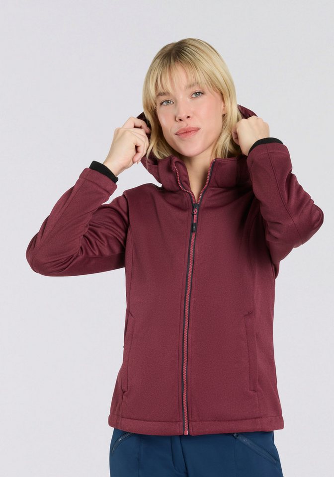 CMP Softshelljacke WOMAN JACKET ZIP HOOD (1-St) sportlicher Stil, mit abnehmbarer Kapuze, wasserdicht, atmungsaktiv von CMP