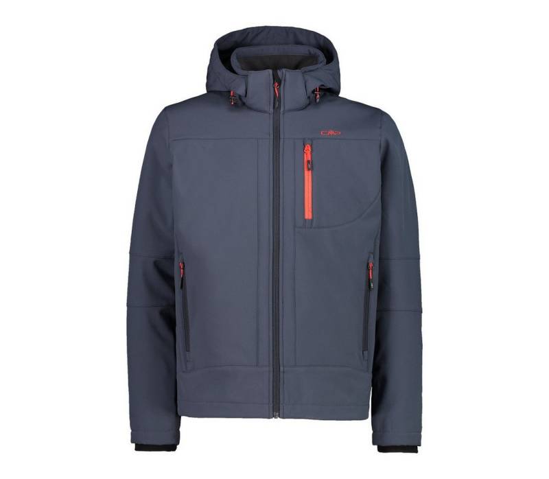 CMP Softshelljacke (winddicht, wasserabweisend) mit Kapuze titaniumgrau/anthrazit Herren von CMP