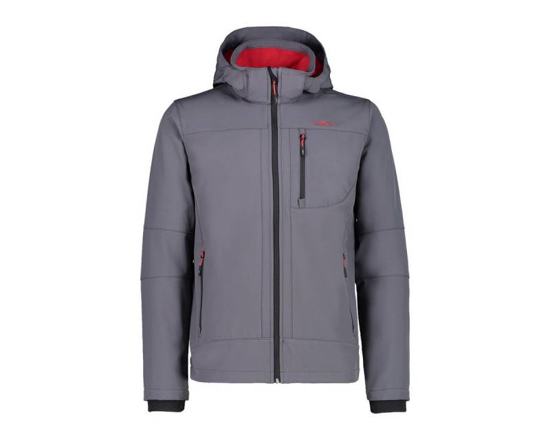 CMP Softshelljacke (winddicht, wasserabweisend) mit Kapuze titaniumgrau Herren von CMP