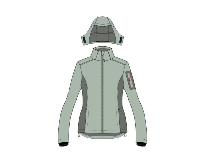 CMP Softshelljacke CMP Damen Softshelljacke Woman Jacket Zip Hood 39A5016 von CMP
